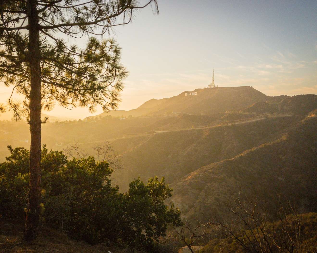 Photo of Griffith Park at sunset