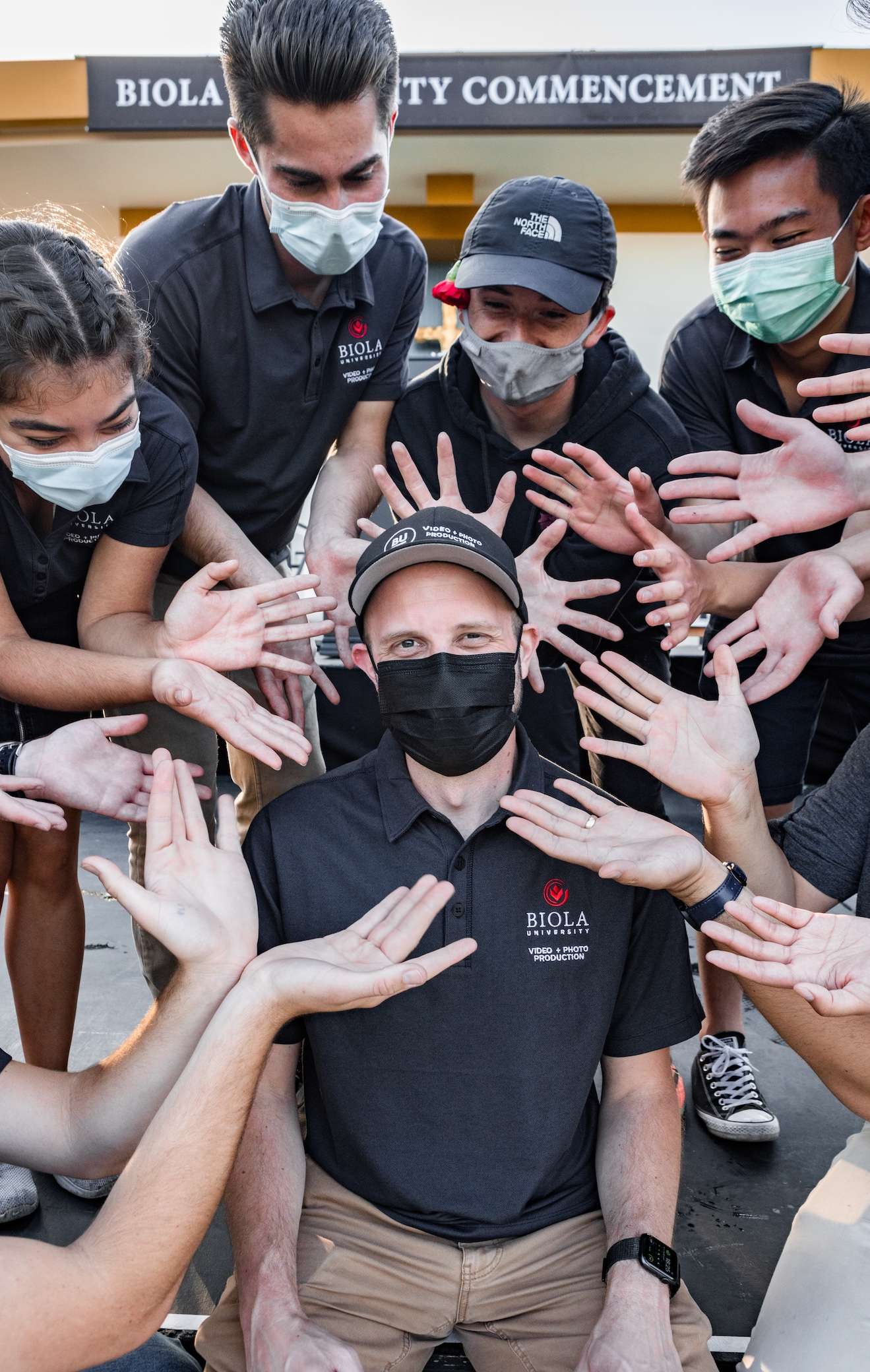 David with some of his team members